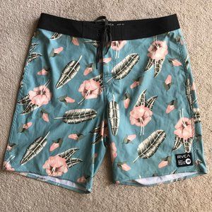 Men's RVCA Floral Swim Shorts 34